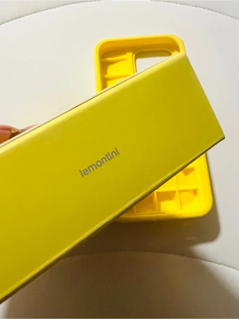 LNIB rhode iPhone 13 Pro Lemontini Peptide Lip Holder Silky Silicone Case